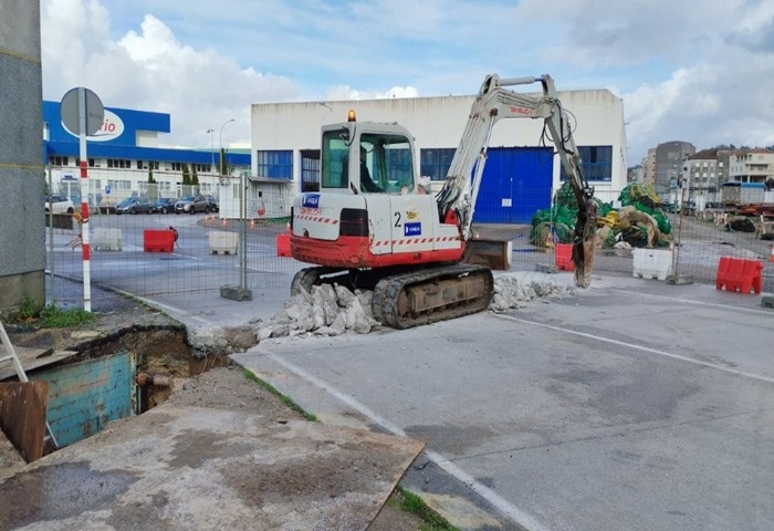 La Autoridad Portuaria renueva la red de pluviales en la zona del sector pesquero